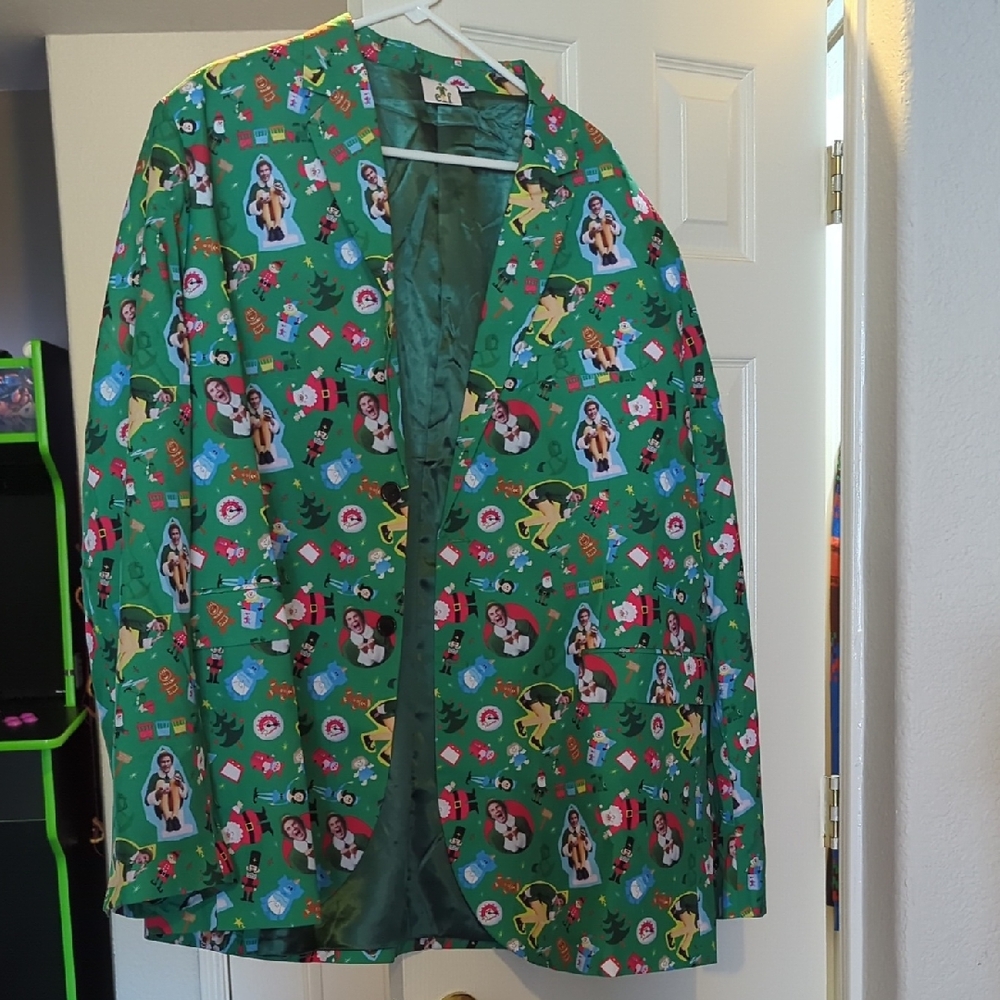 Elf Festive Green Christmas Blazer